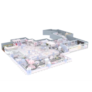 Large Candy Theme Indoor Playground with Soft Play and Trampoline